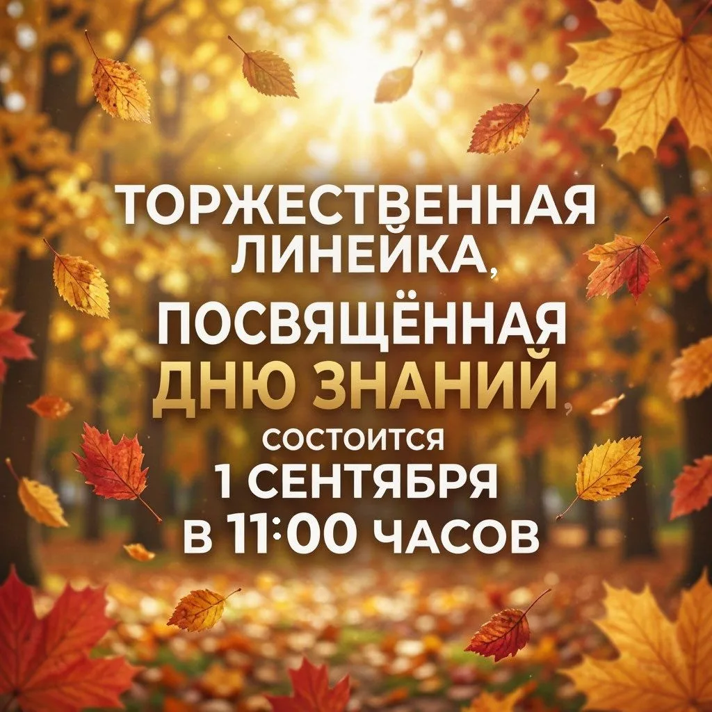 Доброе утро! Приглашаем на торжественную линейку😊