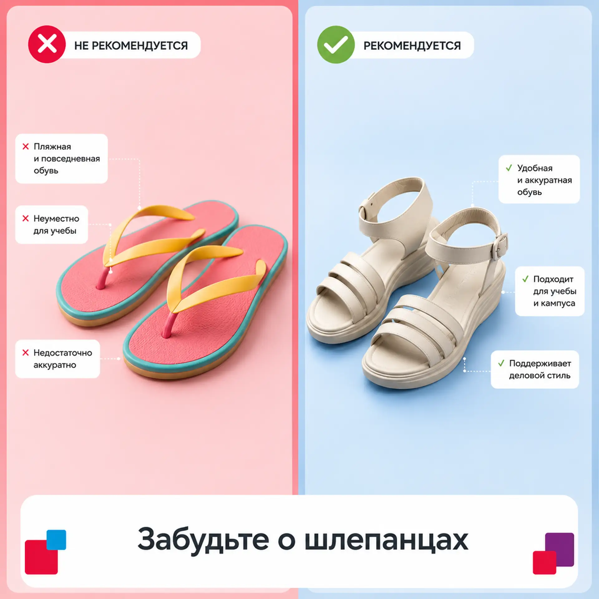 Лето пришло, а дресс-код — остаётся... Пляжный и спортивный стиль по-прежнему под запретом.  🚫 Что н