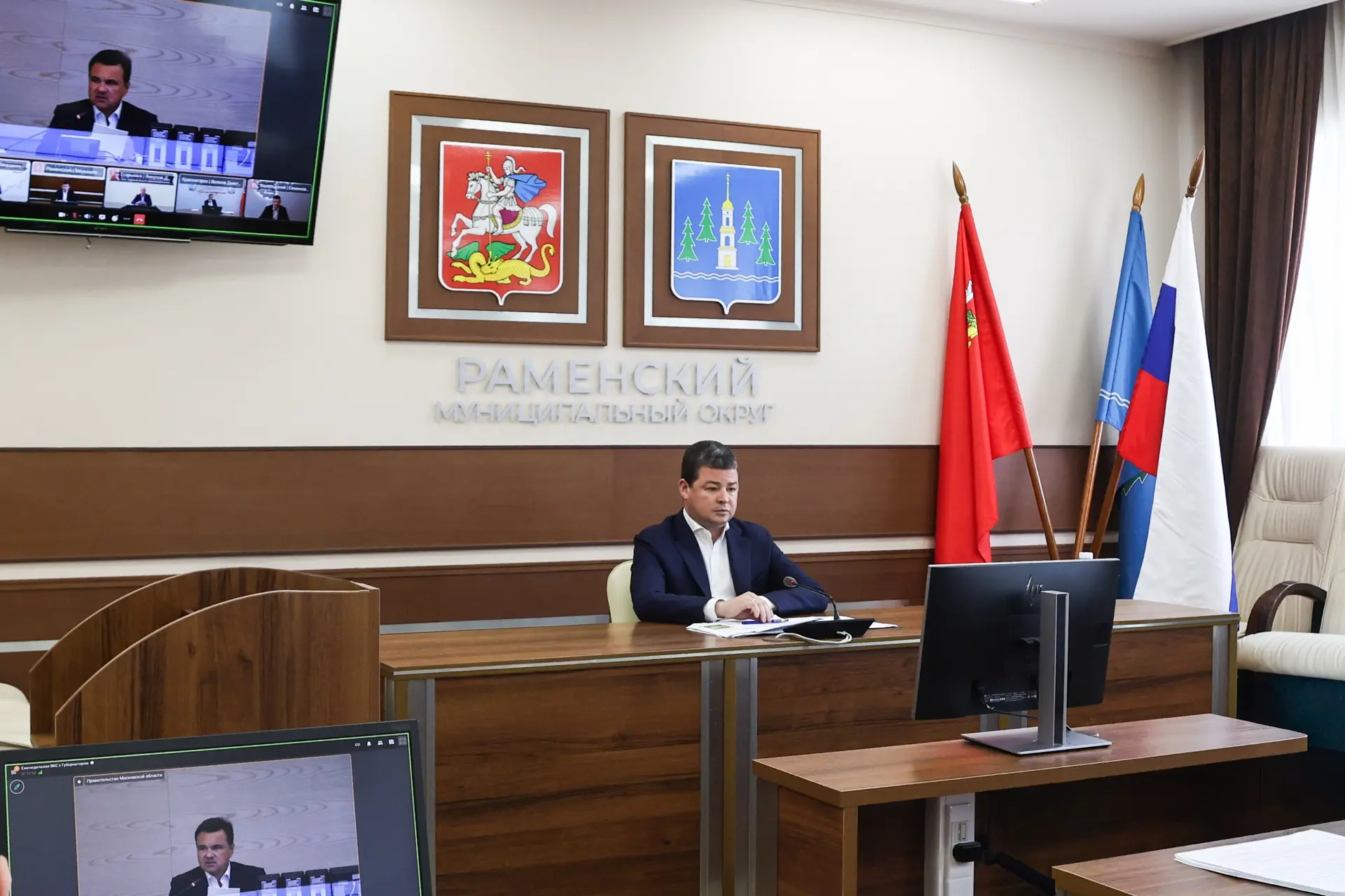 Сегодня принял участие в еженедельном видеоселекторном совещании под руководством губер...