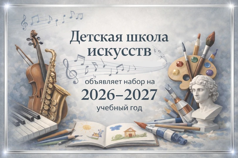 🎼Детская школа искусств информирует, что набор на учебный год 2026-2027 уже начался!