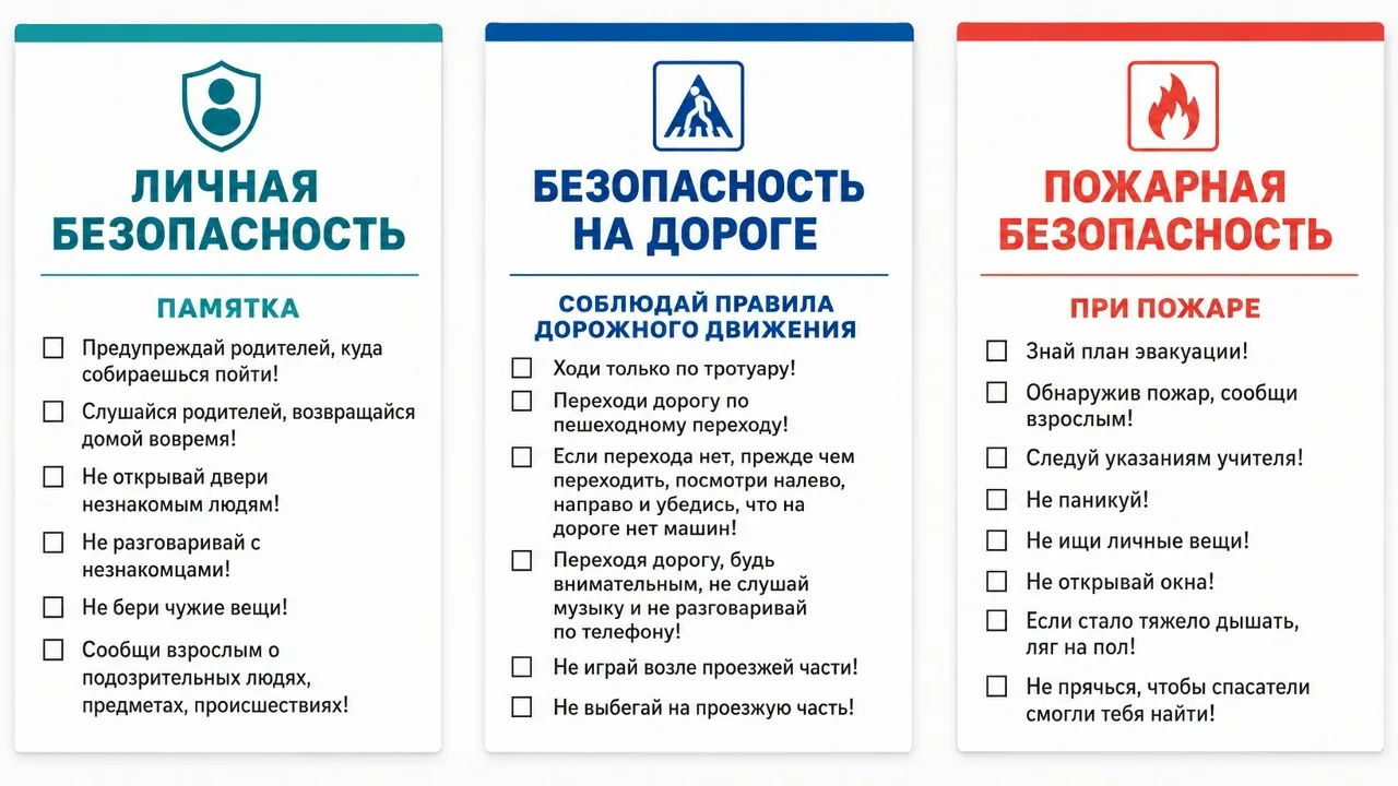Безопасность детей - важная тема, которую необходимо регулярно повторять!