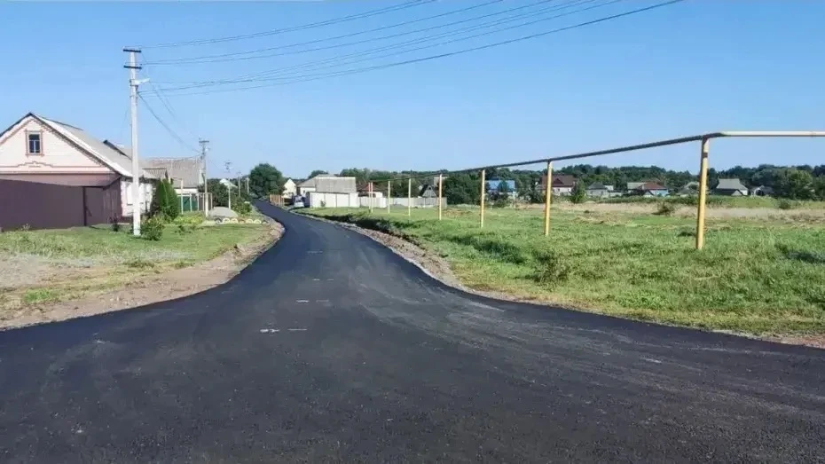 В лискинском селе Нижний Икорец отремонтировали дороги на 2 улицах