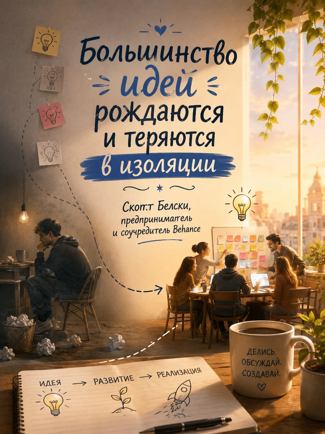 У вас есть идея? Не держите ее в клетке

Скотт Белски, сооснователь Behance, точно подметил: «Больши