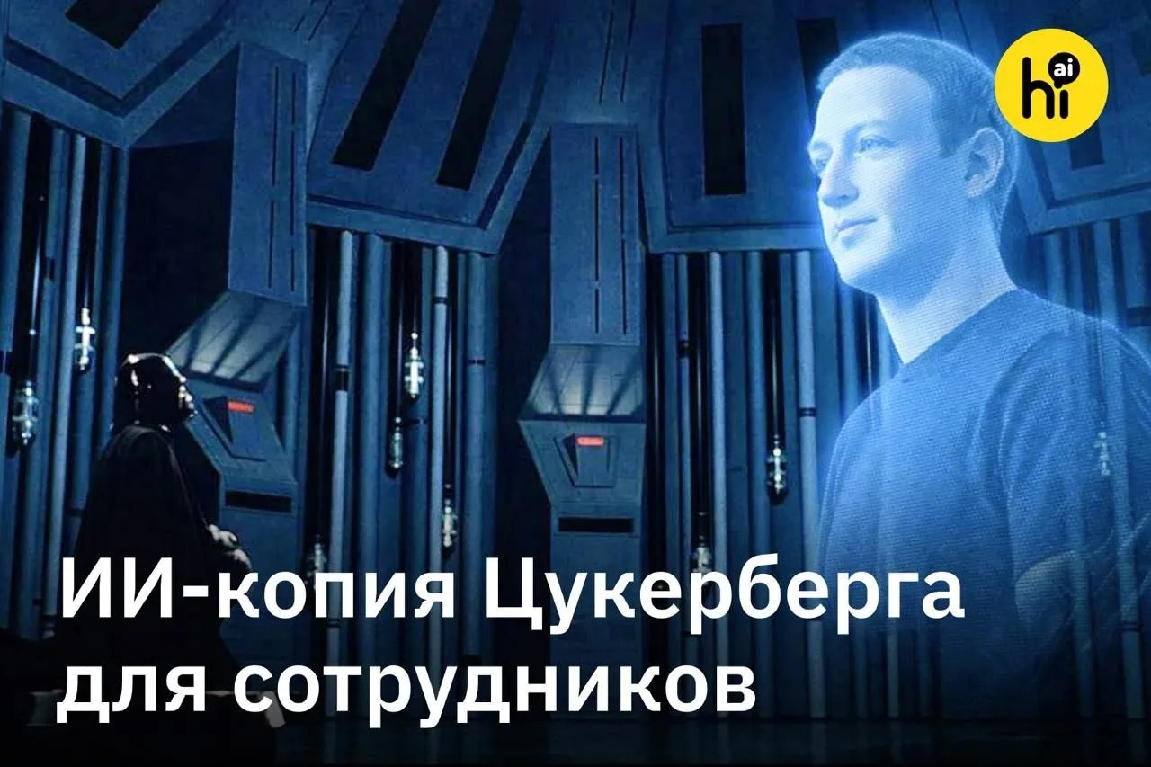 🤖 Meta* создает ИИ-двойника Цукерберга для общения с сотрудниками