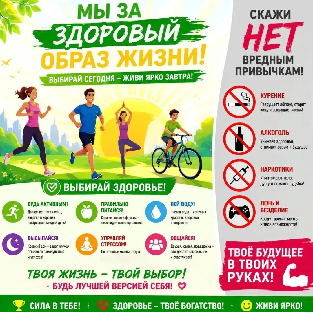 ✅ЗОЖ (здоровый образ жизни) — это комплекс сознательных действий и поведенческих привычек человека, 