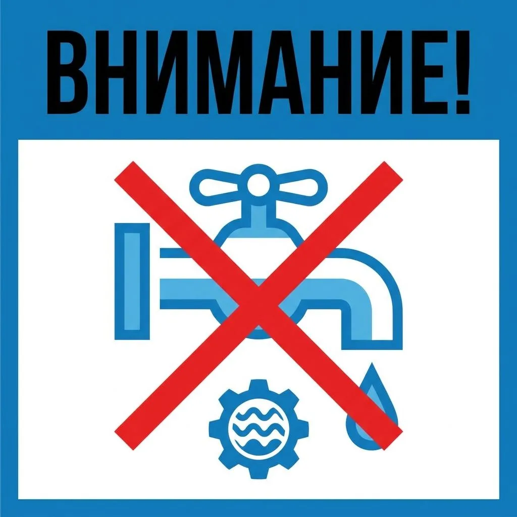 ❗ ВНИМАНИЕ! Отключение водоснабжения в с. Рудянское