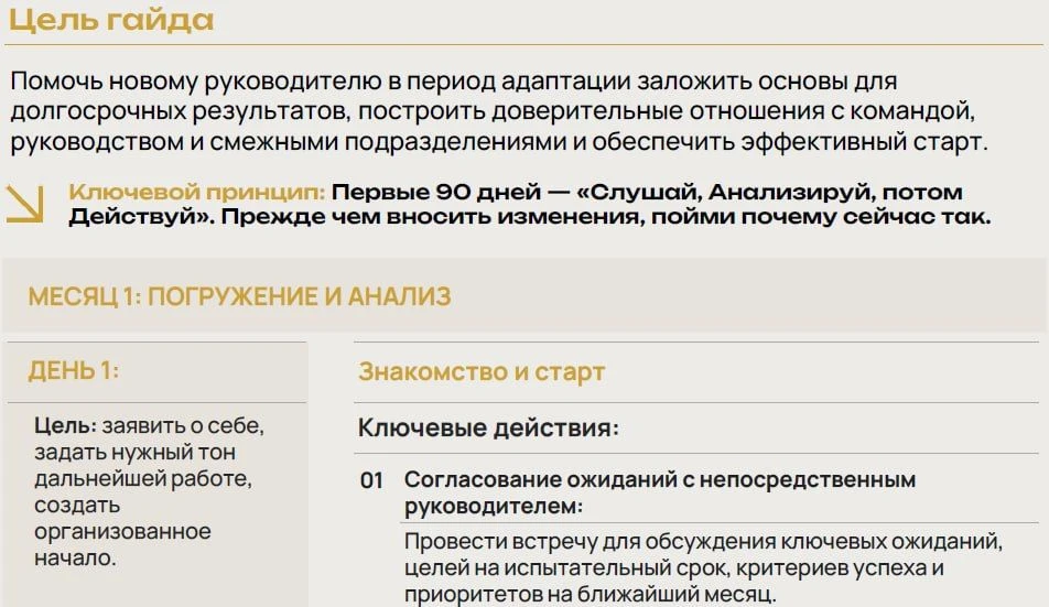 ‼️Гайд для нового руководителя. Вход в должность
#hr_гайд от ЕnGROW

👉 Что входит в гайд: пошаговый