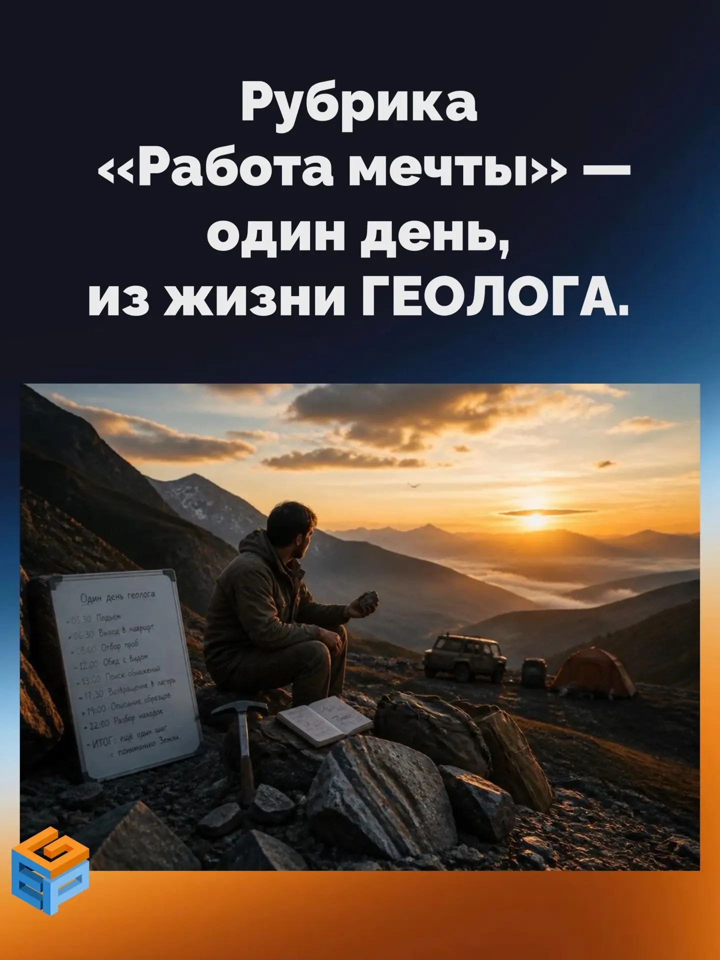 🏔️ Рубрика «Работа мечты» — один день, после которого геологию уже не воспринимаешь ка...