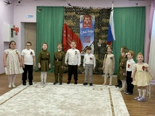 Сегодня в детском саду прошло праздничное мероприятие, посвященное празднованию ДНЯ ПОБ...
