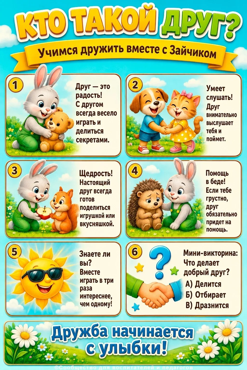 ВОСПИТАНИЕ
Дружба