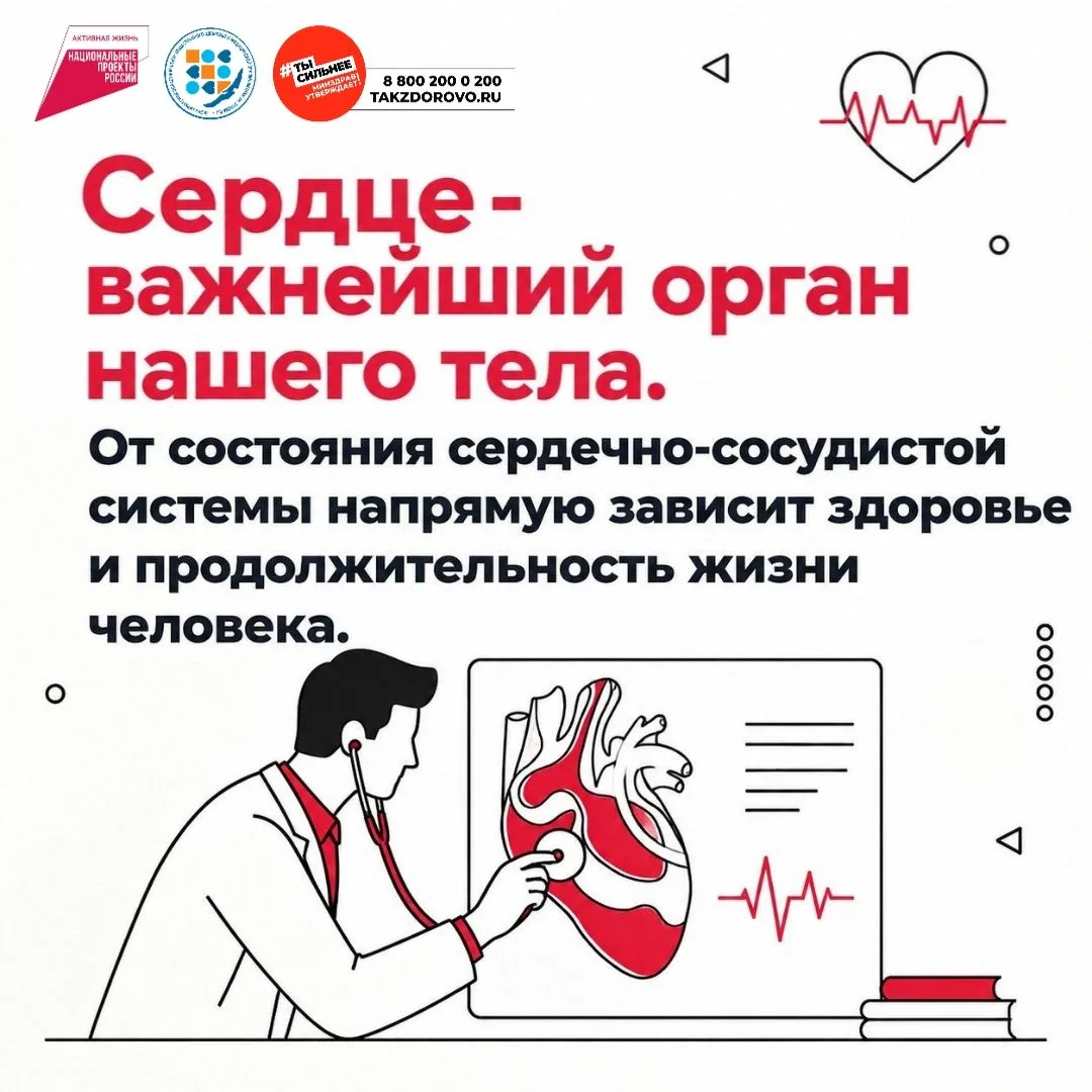 28 сентября по 4 октября 2026 года – Неделя ответственного отношения к сердцу.
