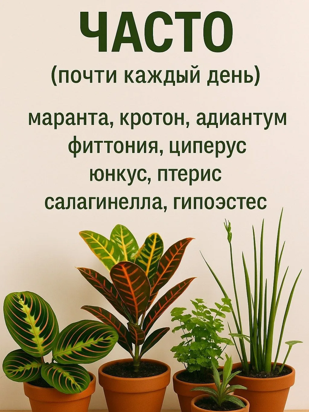 Поливаешь — а растения всё равно страдают? У каждой комнатной культуры свой «график жажды». Одни пью