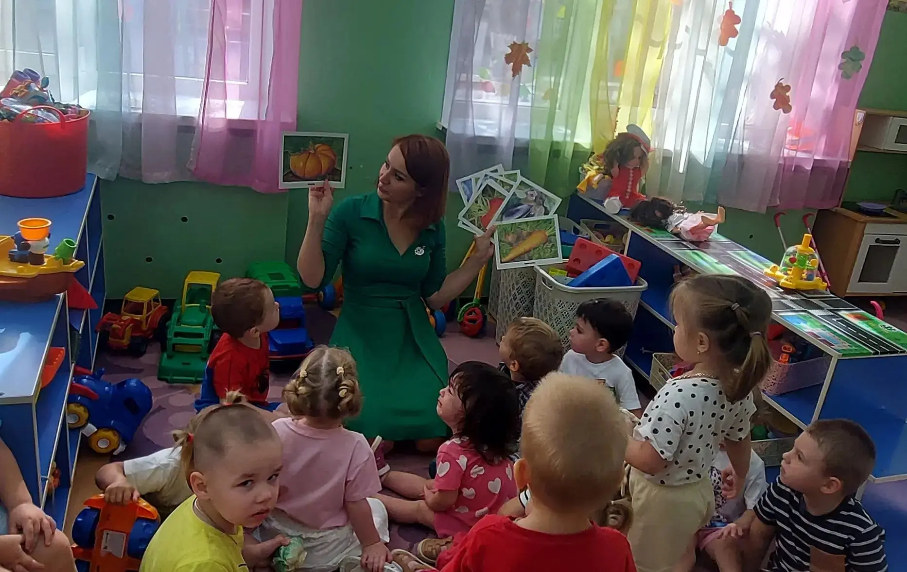 ✨В первой младшей группе реализован проект "Овощи"