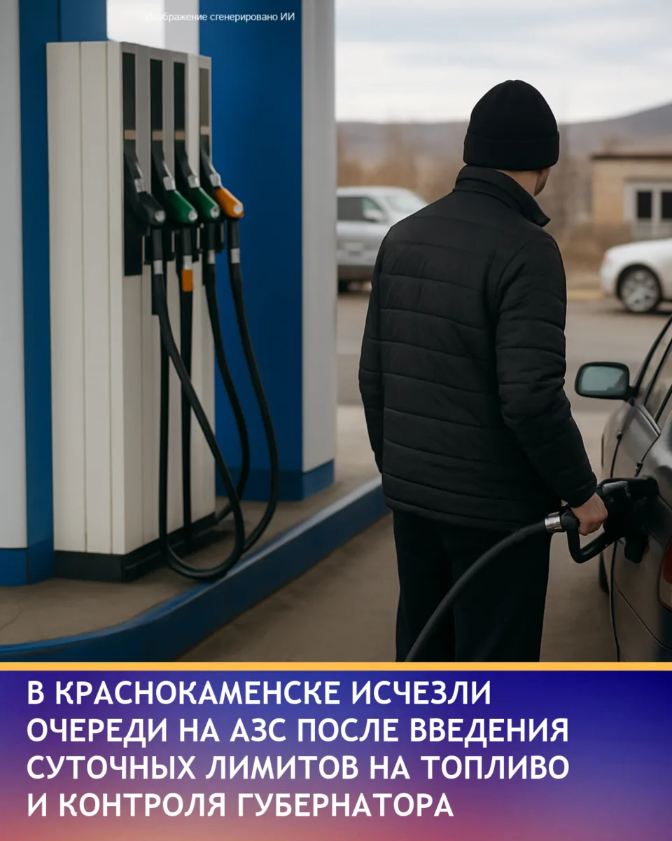 Очереди на автозаправках в Краснокаменске исчезли, ситуация с топливом стабилизировалась. Волонтеры,