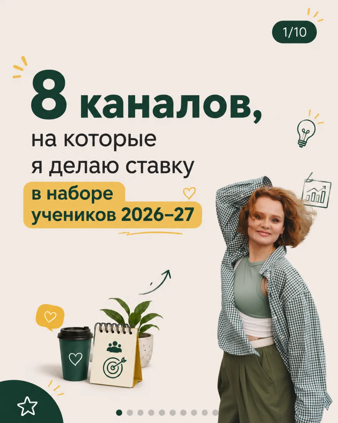 ✅ 8 каналов, на которые я и мои клиенты-руководители делаем ставку в наборе учеников 20...