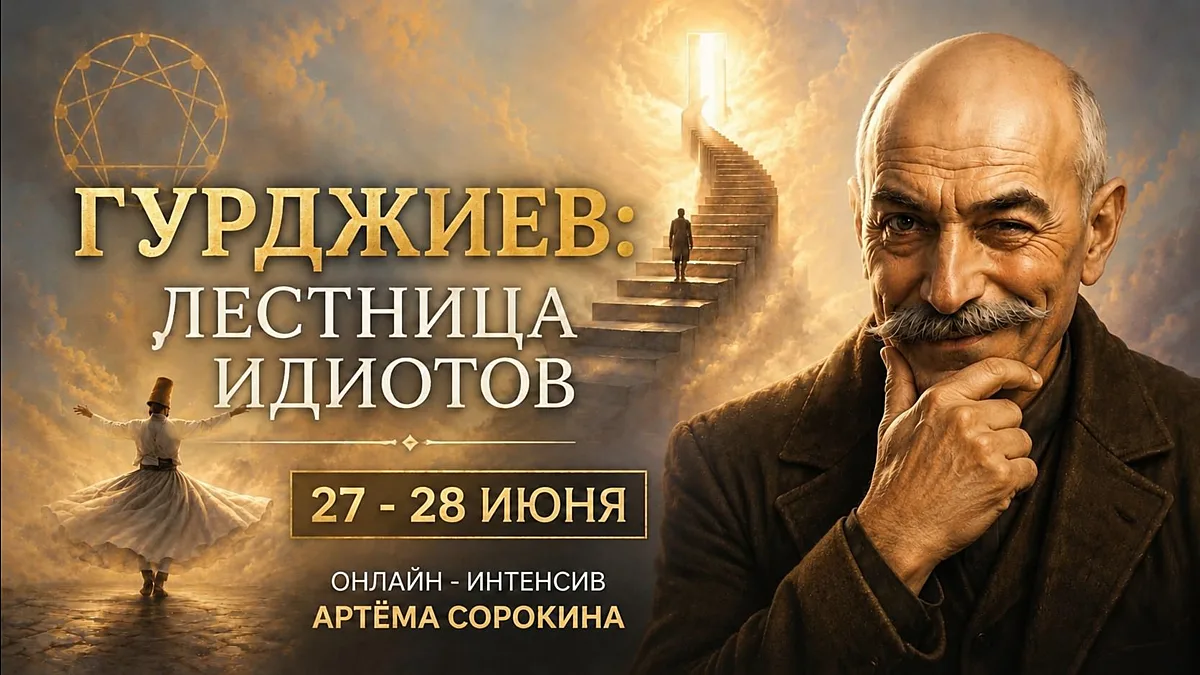 ⚡«Пробуждение» от сна
Гурджиев утверждал, что человек живёт в «гипнотическом сне», действуя на авто