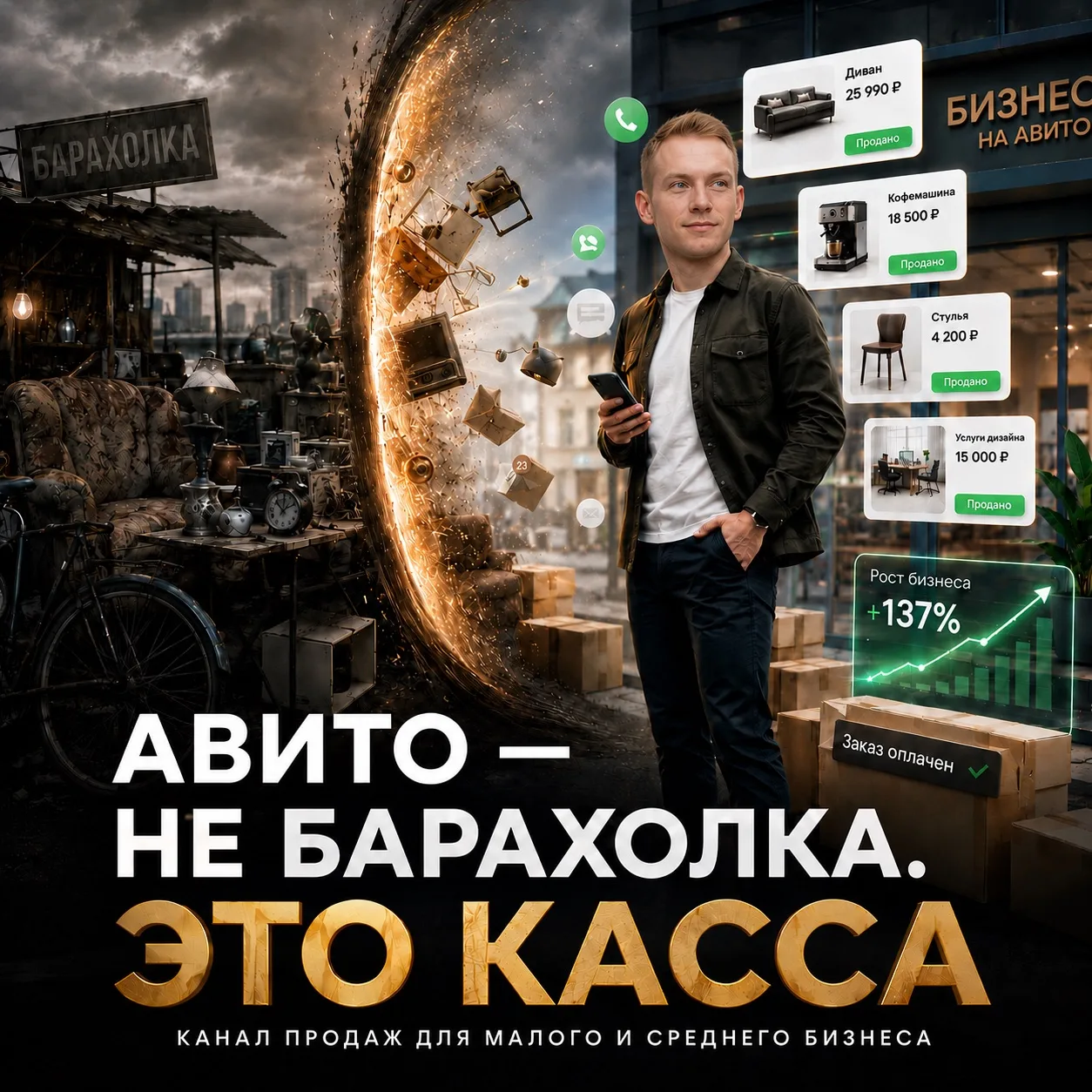 Авито - это не барахолка. Это касса 

⭕️ Многие предприниматели до сих пор думают, что Авито - это м