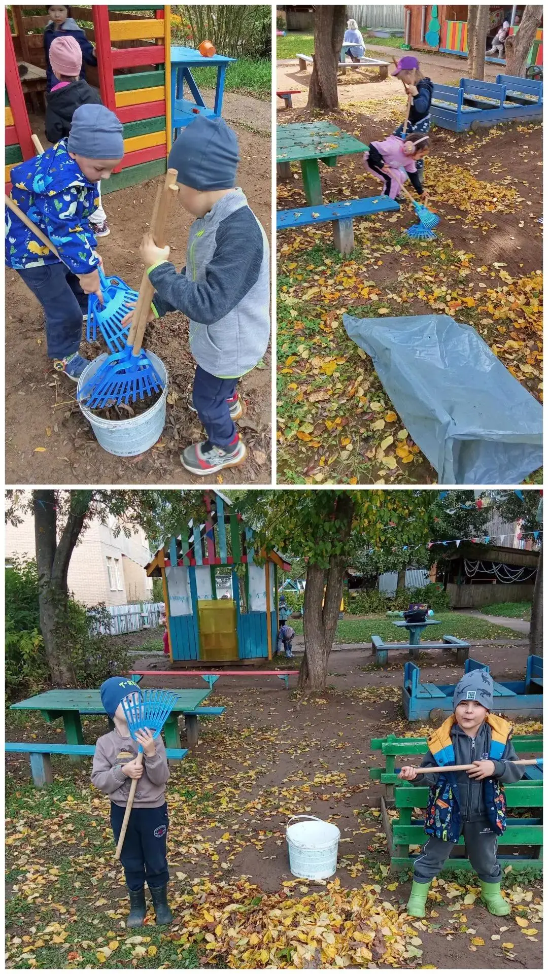 Осень это не только красочная пора, но и время больших забот. Маленькие помощники групп...