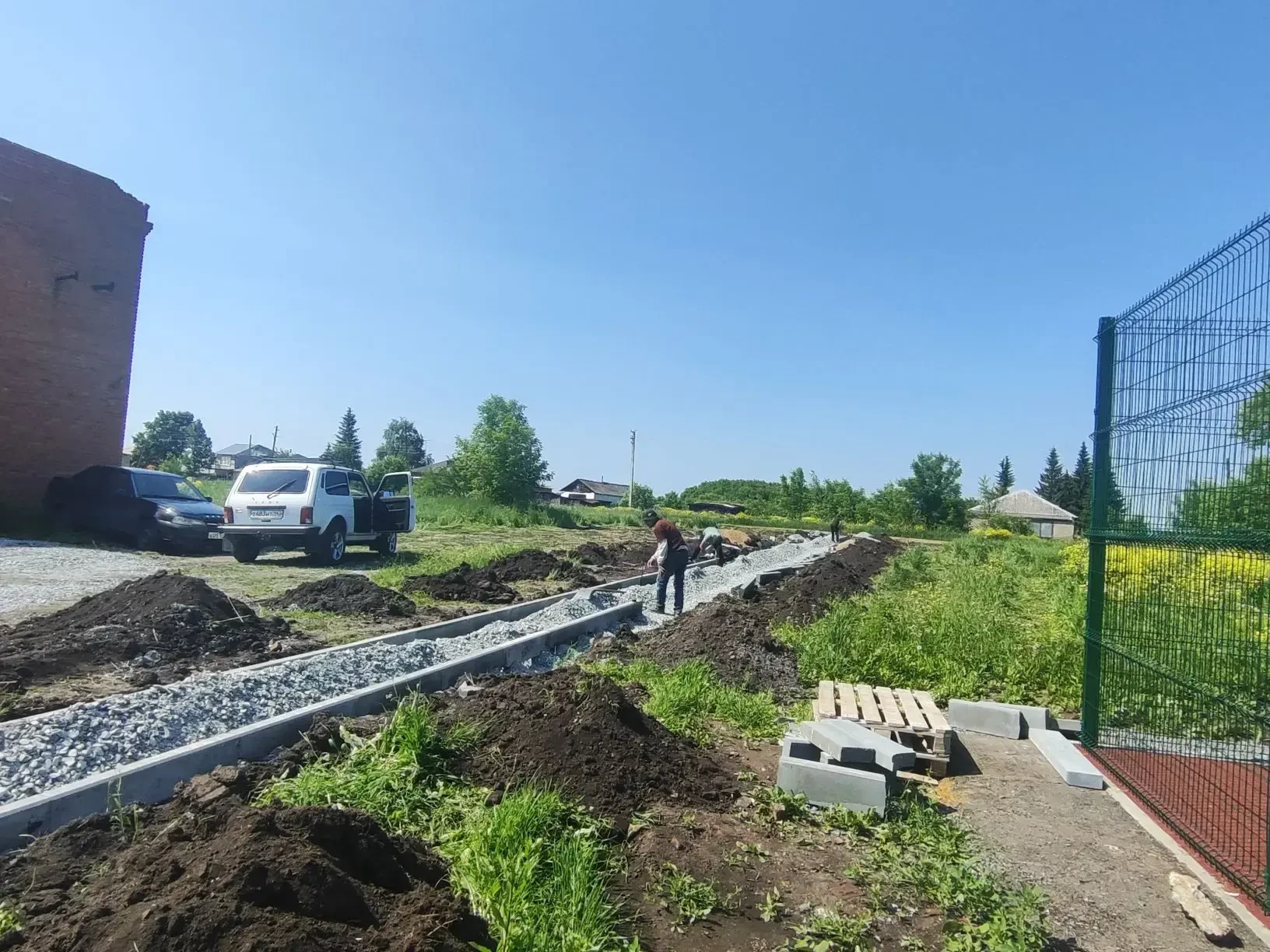 В поселке Линейный , по программе "Инициативное бюджетирование", начаnись работы по строительству зо