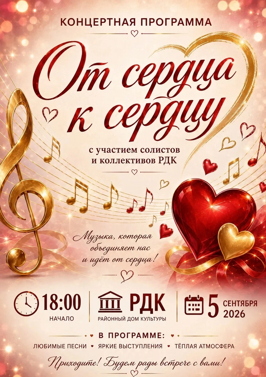 ❤ «ОТ СЕРДЦА К СЕРДЦУ» КОНЦЕРТНАЯ ПРОГРАММА❤
