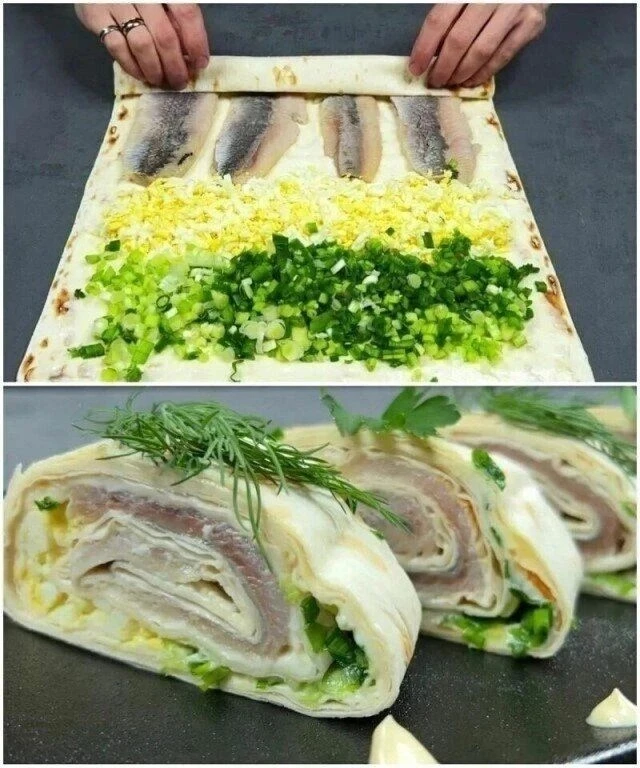 КАК АППЕТИТНО СЕЛЁДКА ПРЯЧЕТСЯ В ЭТОМ РУЛЕТЕ 😲