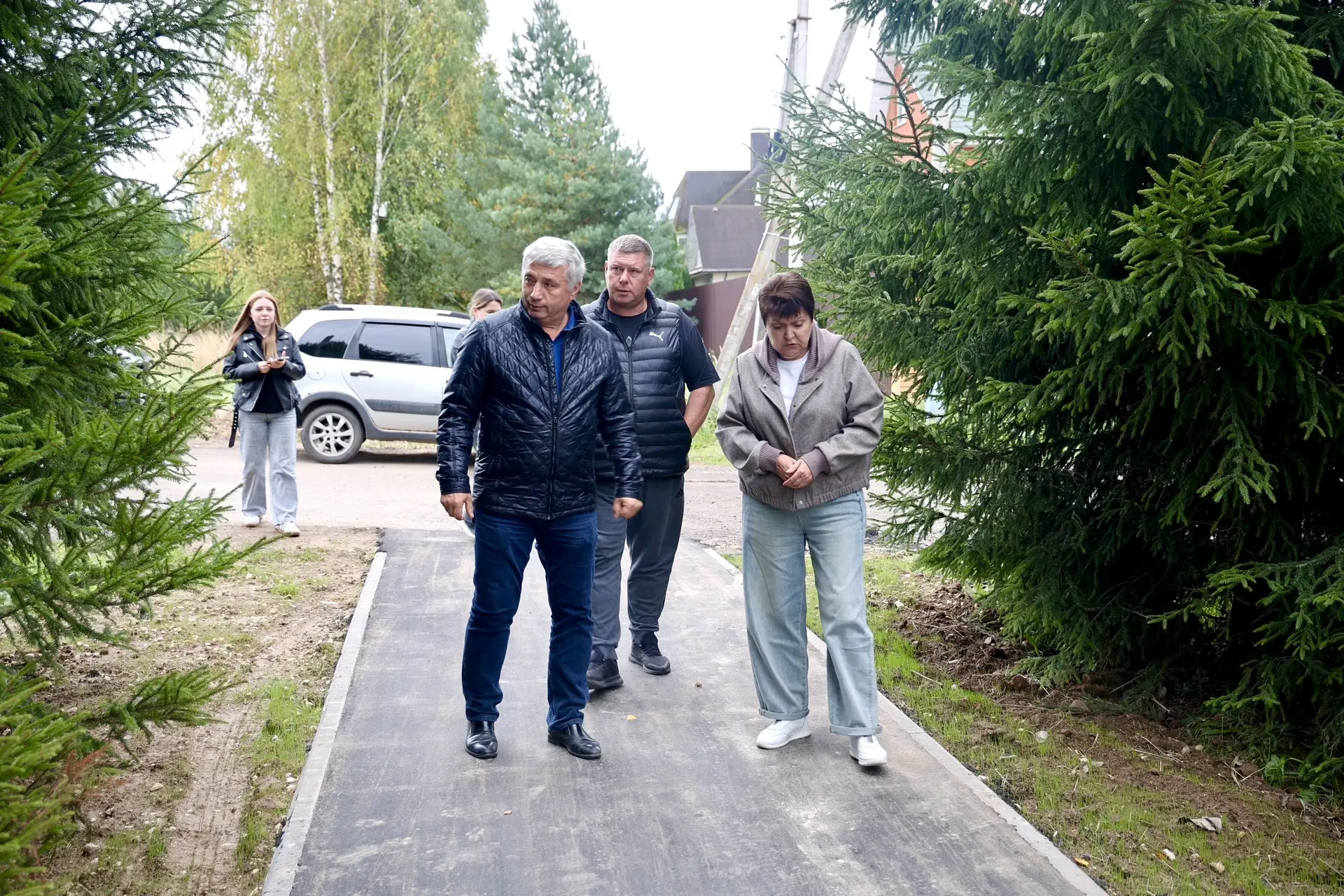 ✅ В селе Спасс завершили благоустройство ещё одной удобной пешеходной дорожки на месте ...
