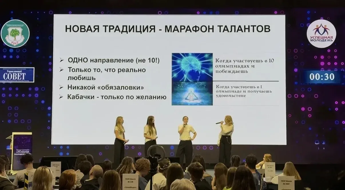 🌟 «Успешная молодёжь 5.0»: наша команда — самая творческая! 🎭🏆  🙋‍♀️✨Команда нашей школы приняла уча