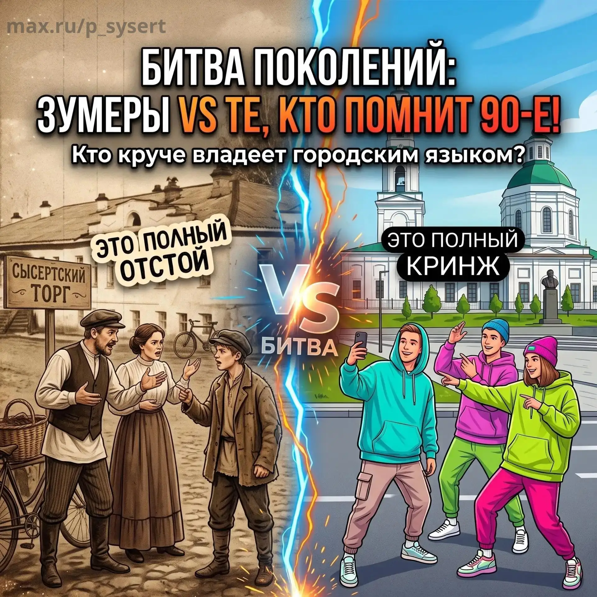 🔥 БИТВА ПОКОЛЕНИЙ: ЗУМЕРЫ VS ТЕ, КТО ПОМНИТ 90‑Е!