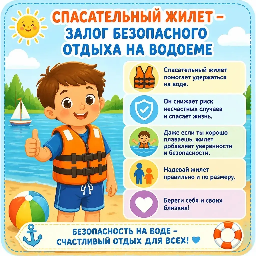 Спасательный жилет – залог безопасного отдыха на водоеме

Любой из видов отдыха на воде, будь то кат