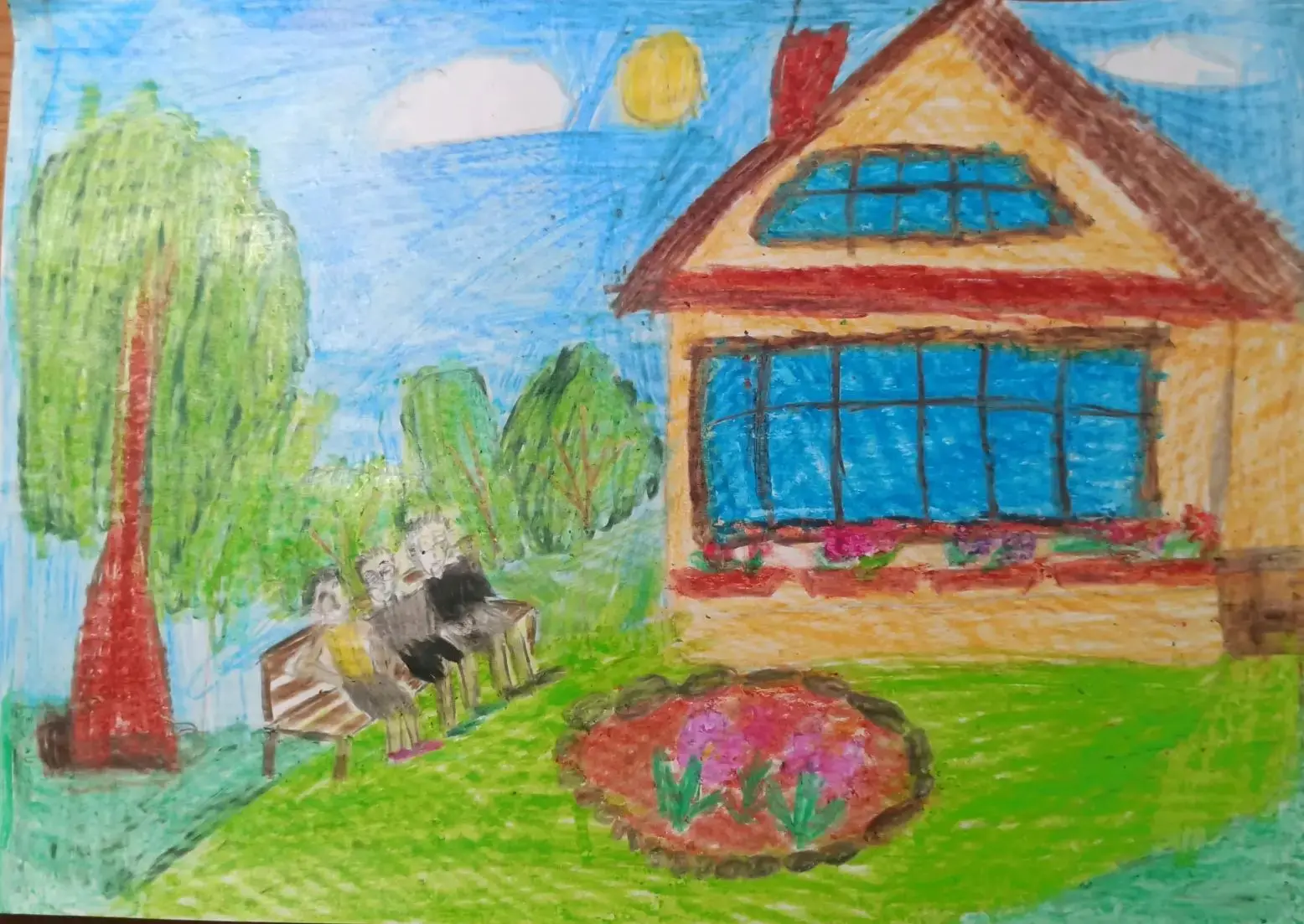 🎨 «Семья — в каждом штрихе»: выставка детских рисунков ко Дню семьи, любви и верности! ❤️