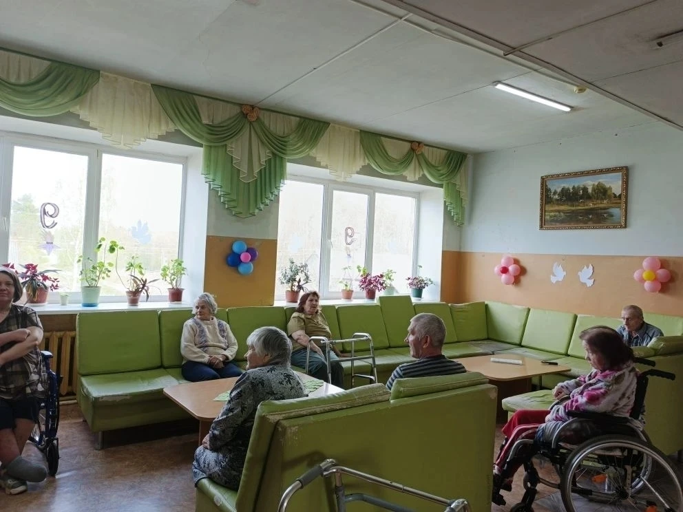 🇷🇺Подготовка к Дню Победы в Батуринском доме-интернате  🏡💫В Батуринском доме-интернате для престарел