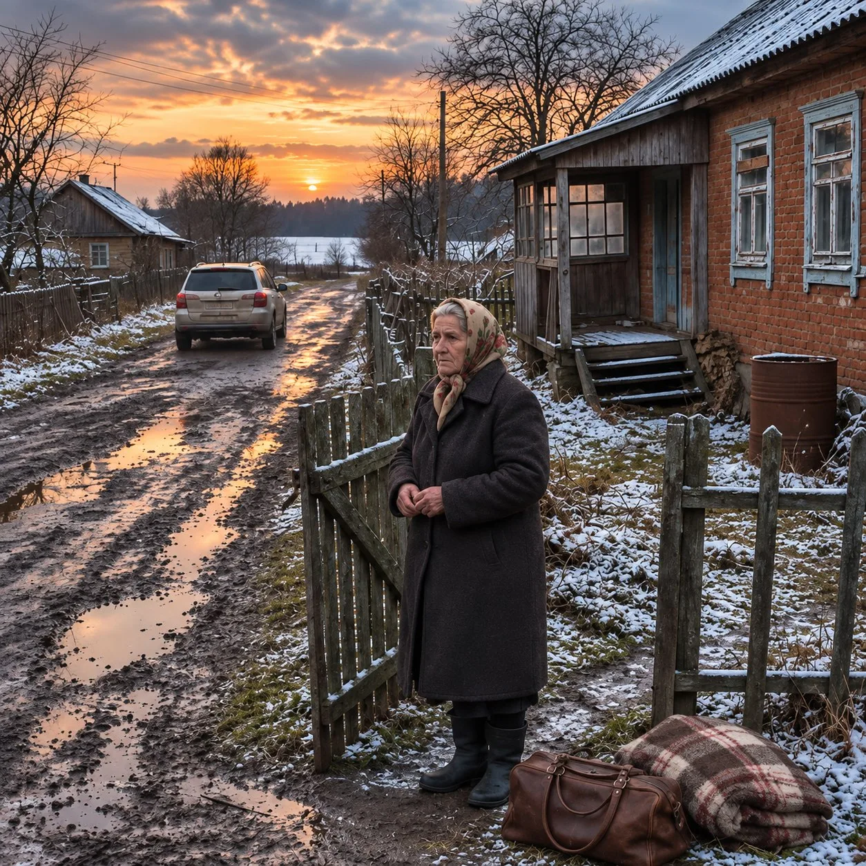 — ЖИВИ ЗДЕСЬ И НЕ МЕШАЙ НАМ! — КОСТЯ С СИЛОЙ ЗАХЛОПНУЛ БАГАЖНИК И БРЕЗГЛИВО ОТРЯХНУЛ ЛА...