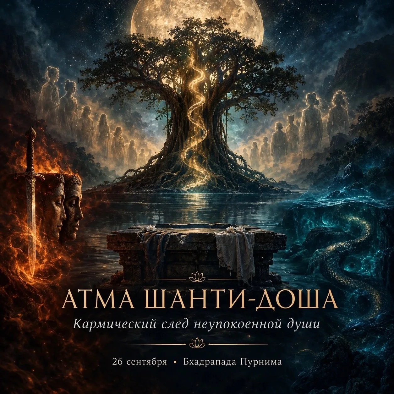 🕯️ АТМА ШАНТИ-ДОША: КОГДА В РОДУ ОСТАЁТСЯ НЕУПОКОЕННАЯ ДУША