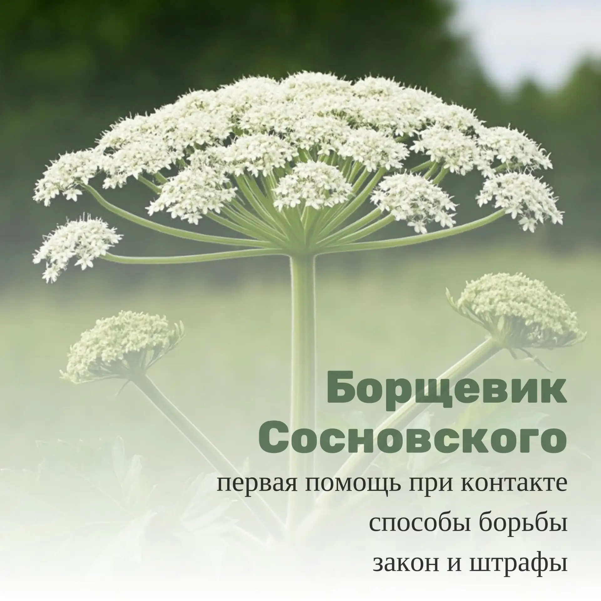 Борщевик: опасность, которую важно знать в лицо❗️
