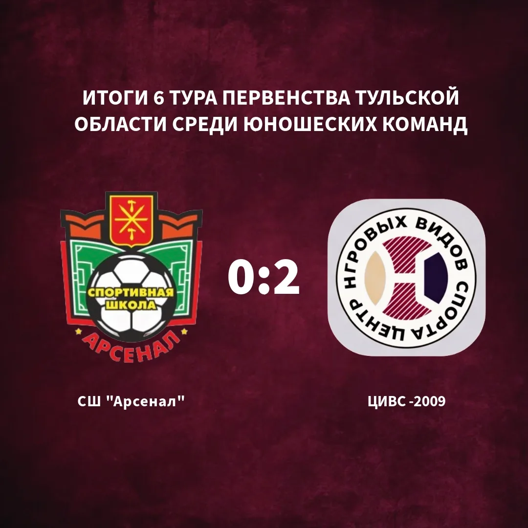 Итоги 6-го тура первенства Тульской области среди юношей

✅ СШ «Арсенал» уступил команде ЦИВС-2009 с