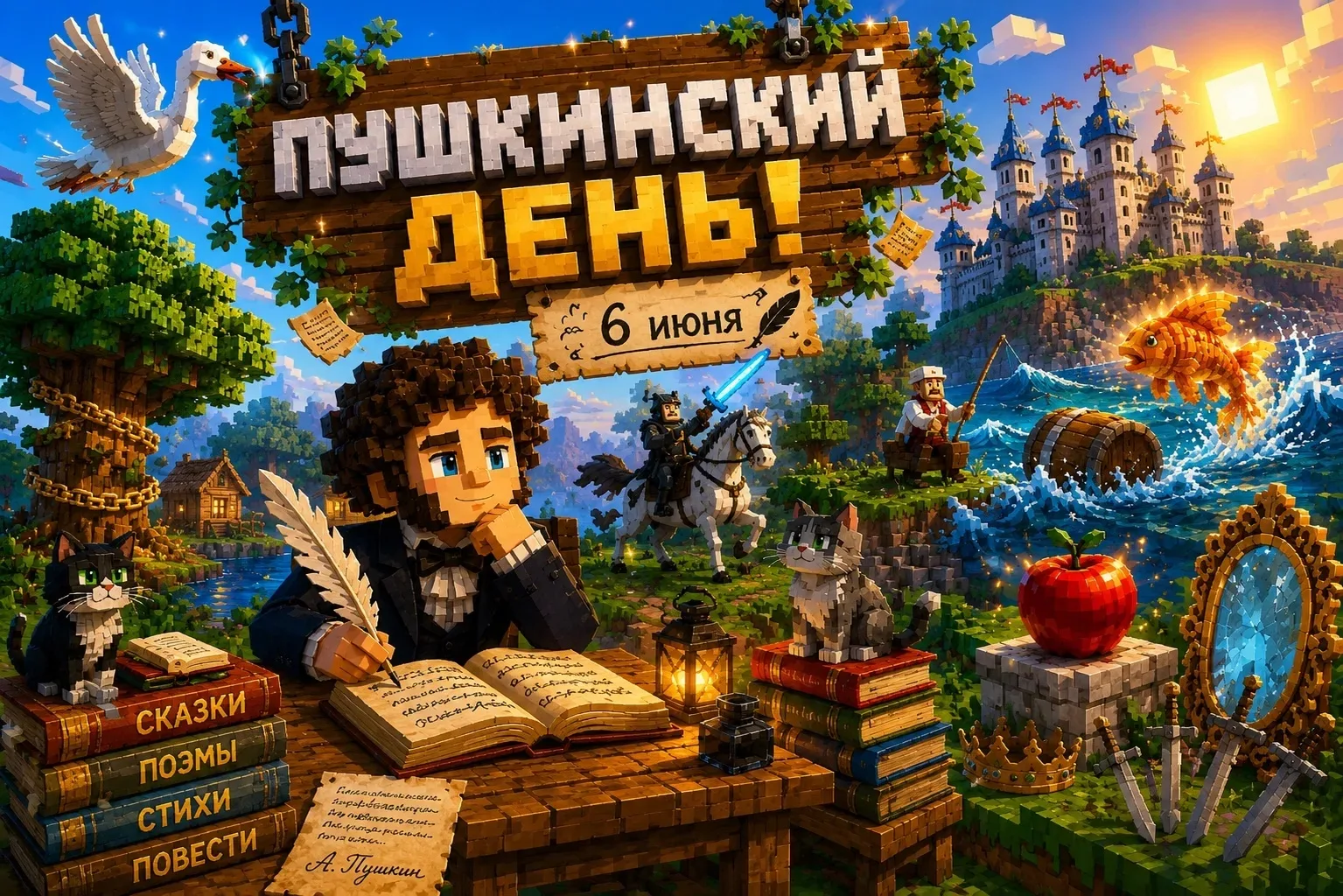 💥 Сегодня – Пушкинский день России! 📚