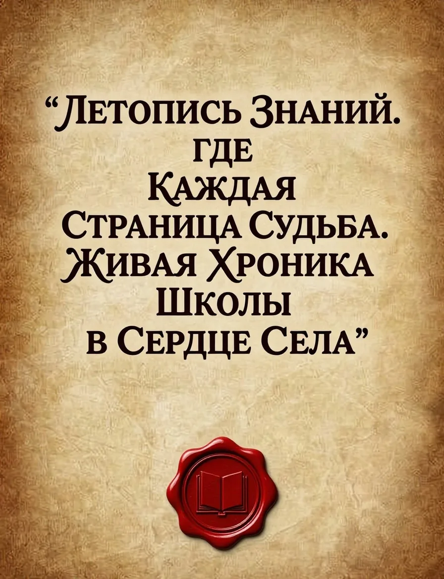 ✨ #Летопись_знаний: Где каждая страница — судьба. Живая хроника школы в сердце села.