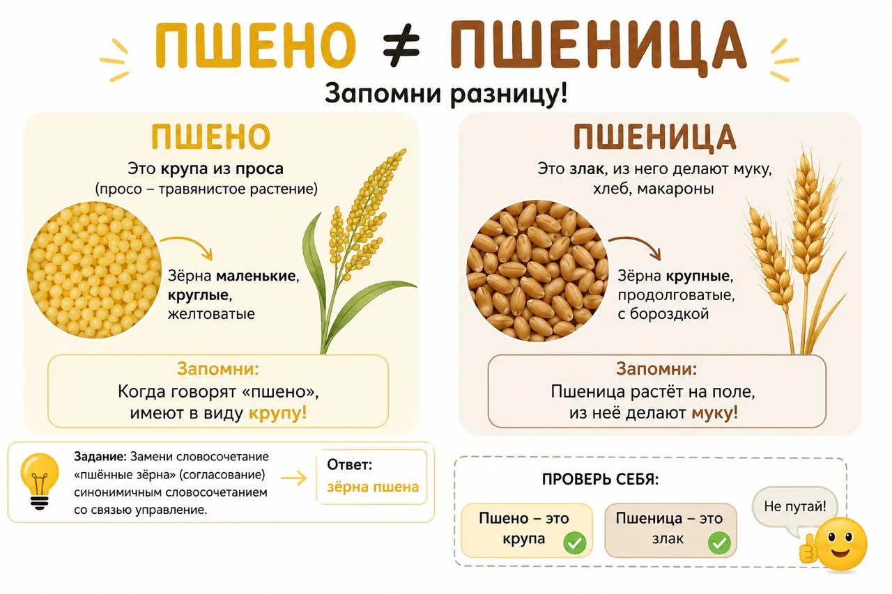Не знаю, как ваши ученики справляются с этим заданием, но мои почти все путают пшено и ...