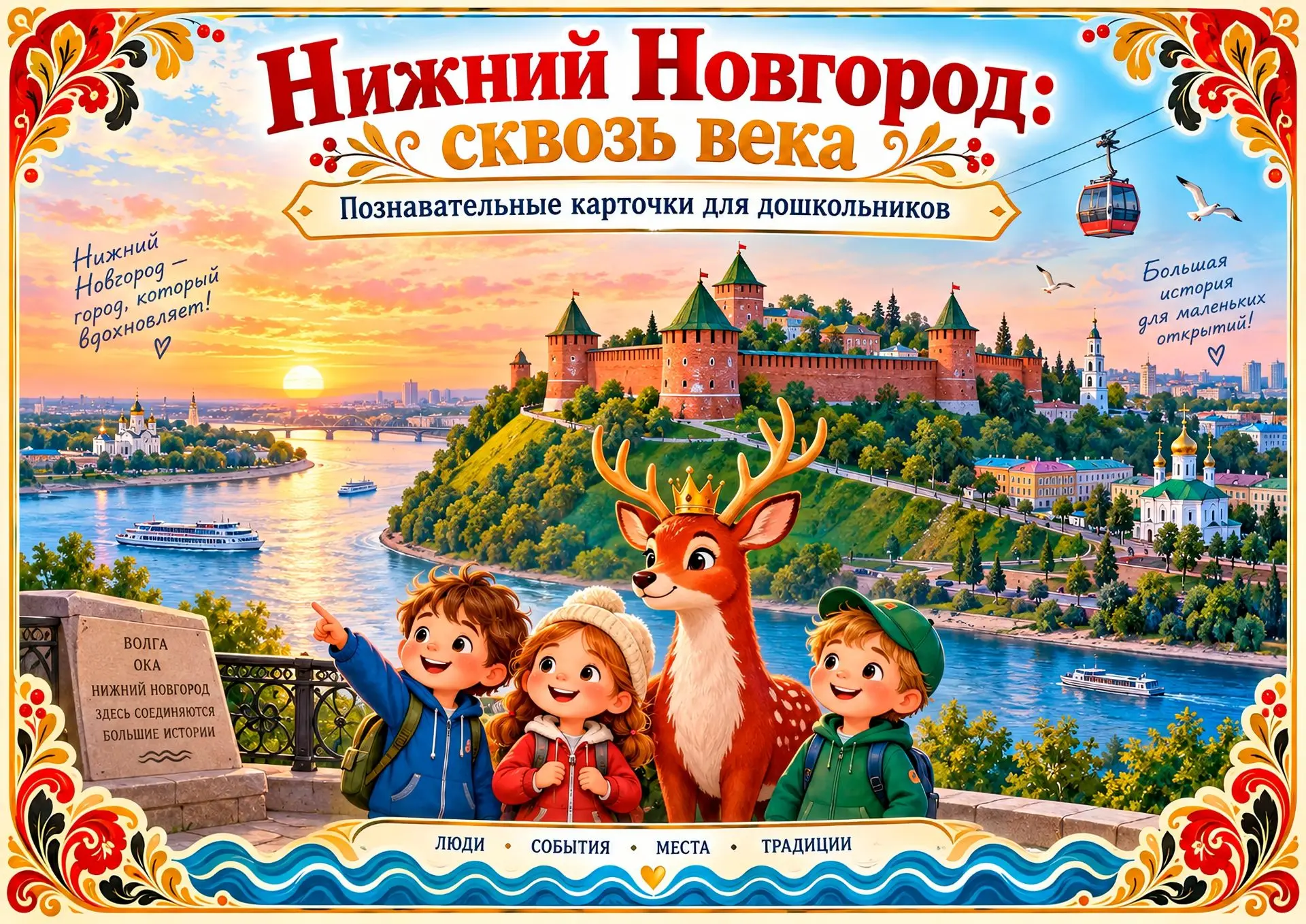 ✨ Познавательные карточки «Нижний Новгород: путешествие сквозь века» ✨ (Файл прикреплён...