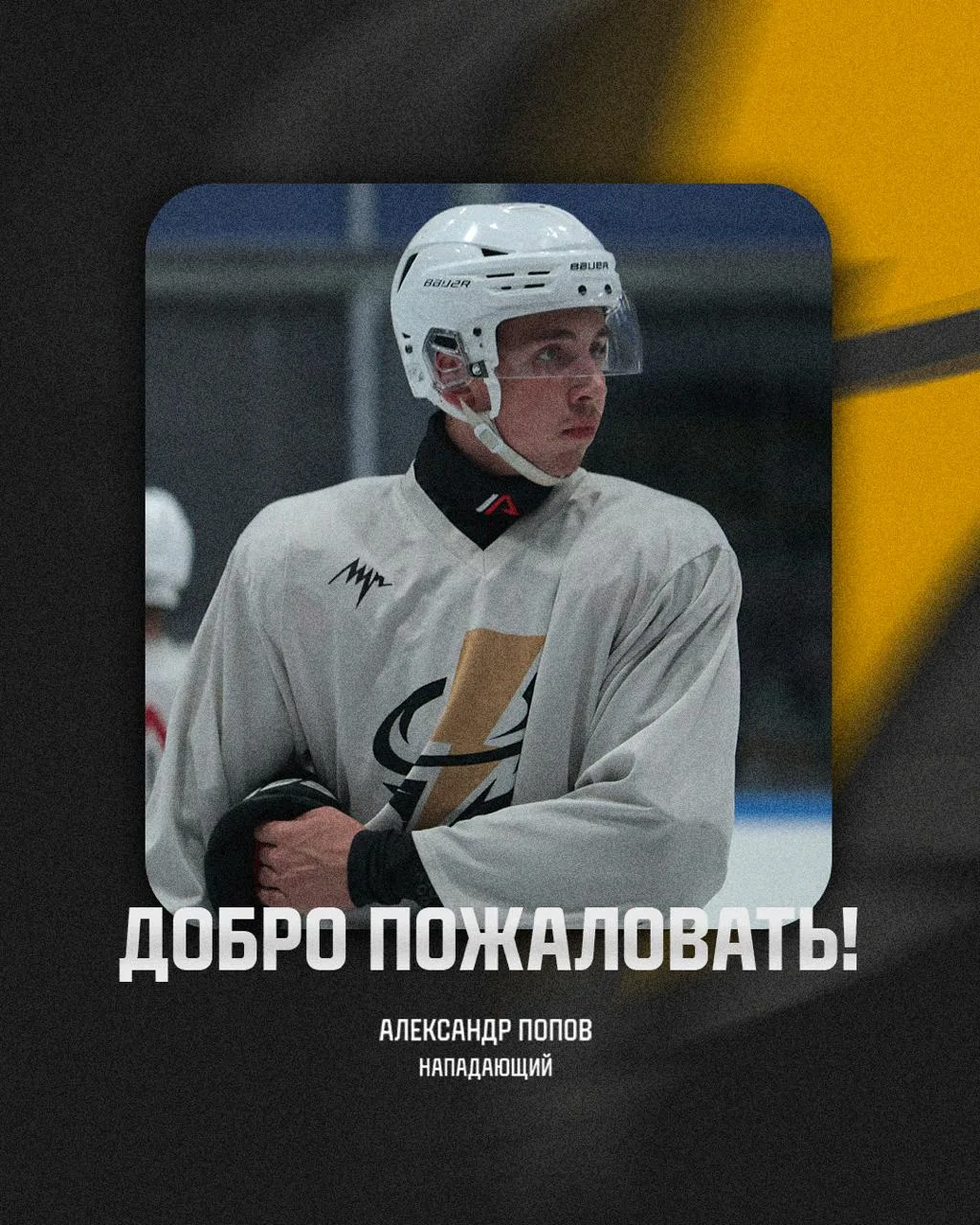 Защитник Александр Попов заключил контракт с МХК «Тайфун».