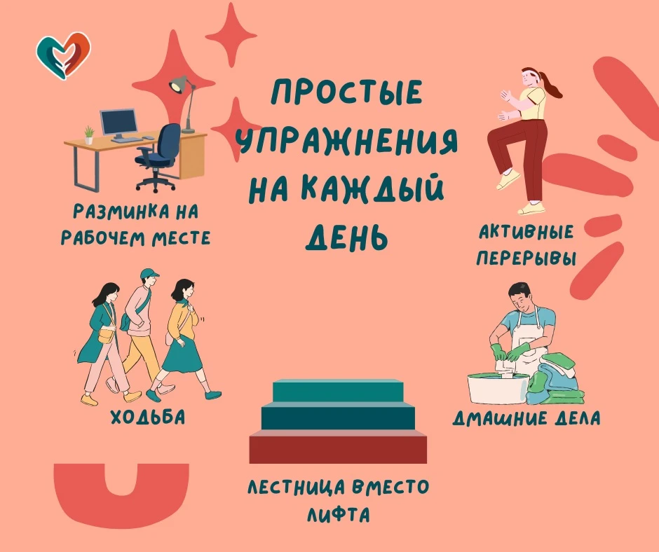 🚴Физическая активность — это не обязательно спортзал, интенсивные тренировки или специ...