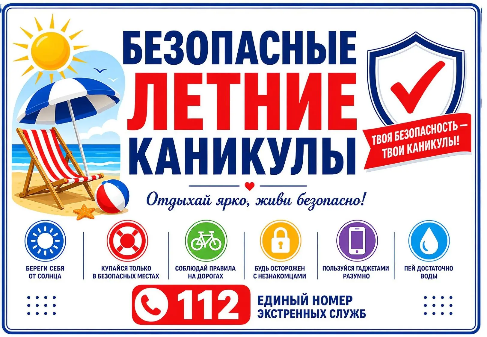БЕЗОПАСНЫЕ ЛЕТНИЕ КАНИКУЛЫ! Листайте карточки