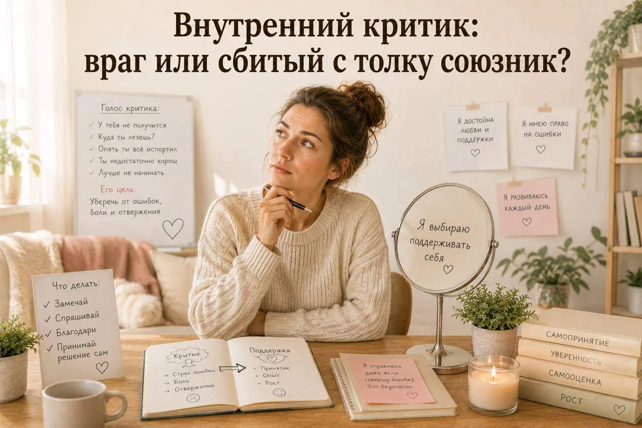 Внутренний критик: враг или сбитый с толку союзник?
