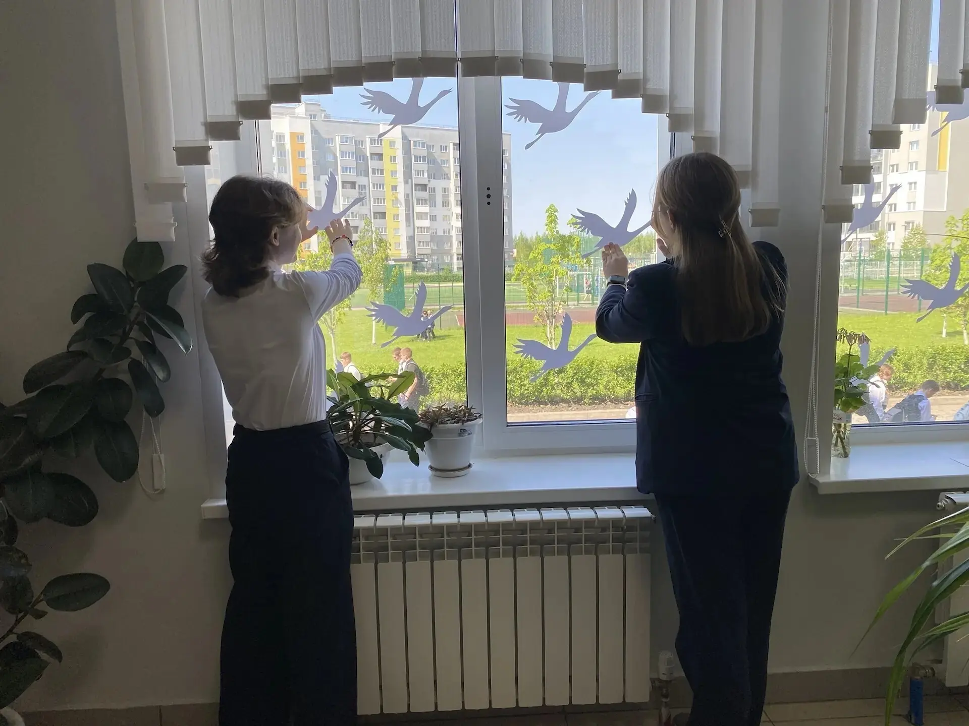 Окна Победы  Наш лицей присоединился к акции «Окна Победы», входе которой окна лицея были украшены ж