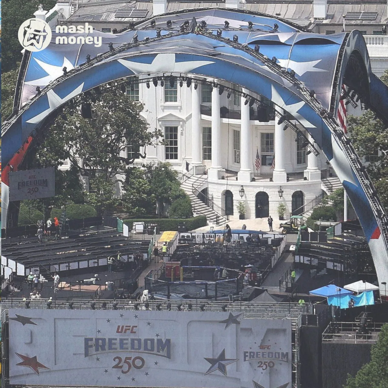 Трамп устраивает UFC прямо на лужайке Белого к своему юбилею — и это обошлось уже в $60...