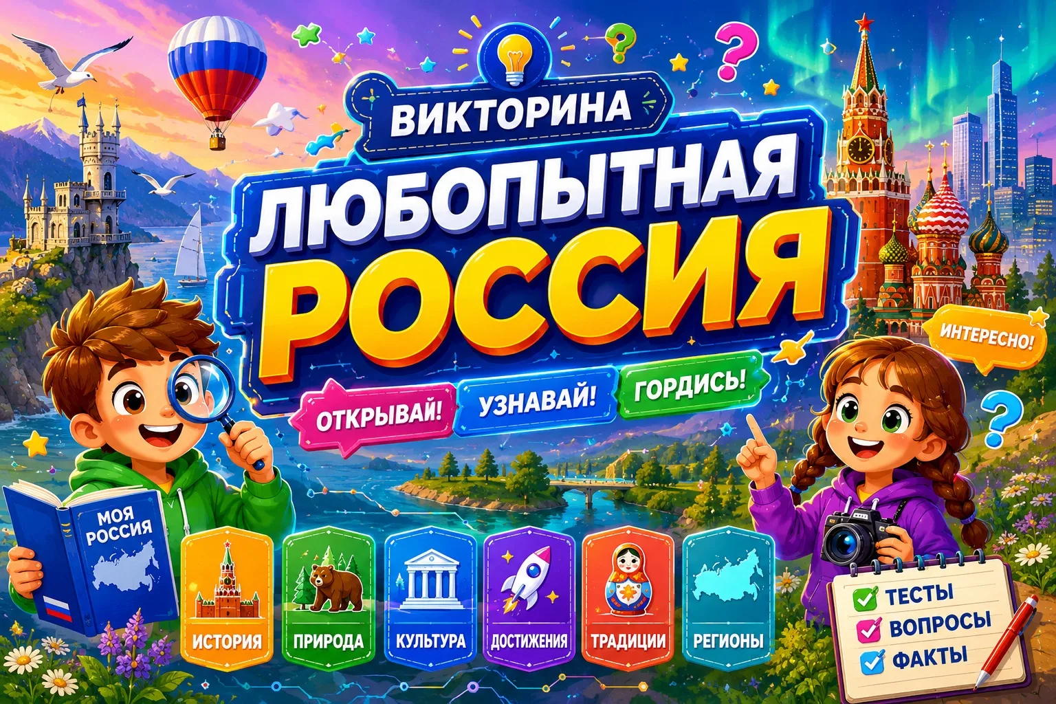 🇷🇺 Викторина «Любопытная Россия» ко Дню России