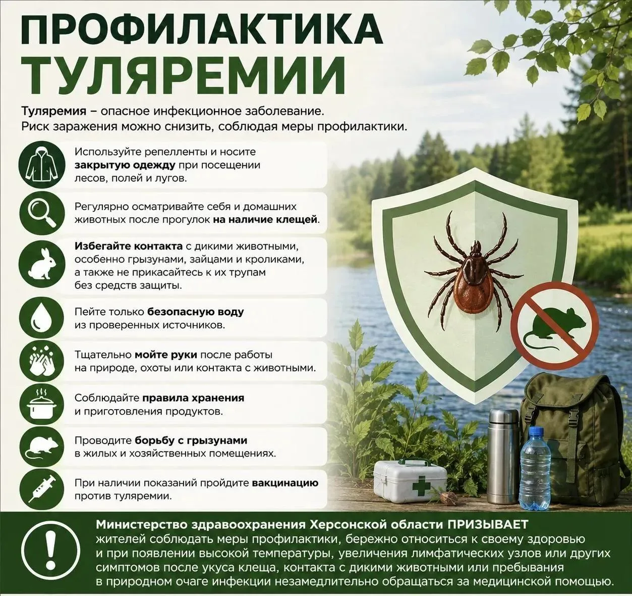 Профилактика туляремии