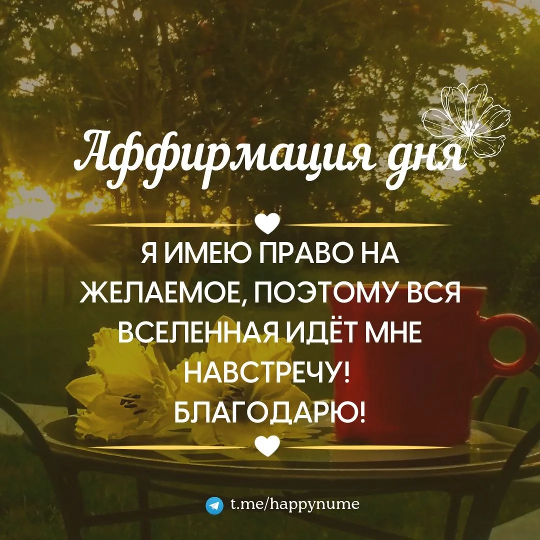🌹 Аффирмация дня🌹: