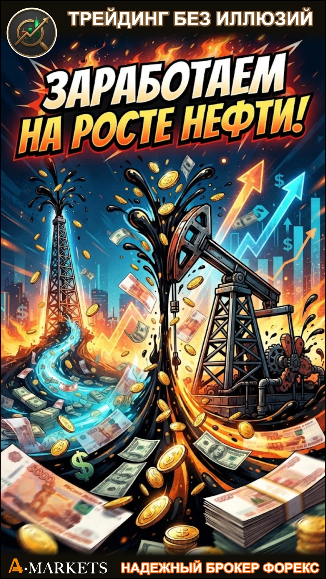 Заработаем на росте нефти пока всё "горячее"!