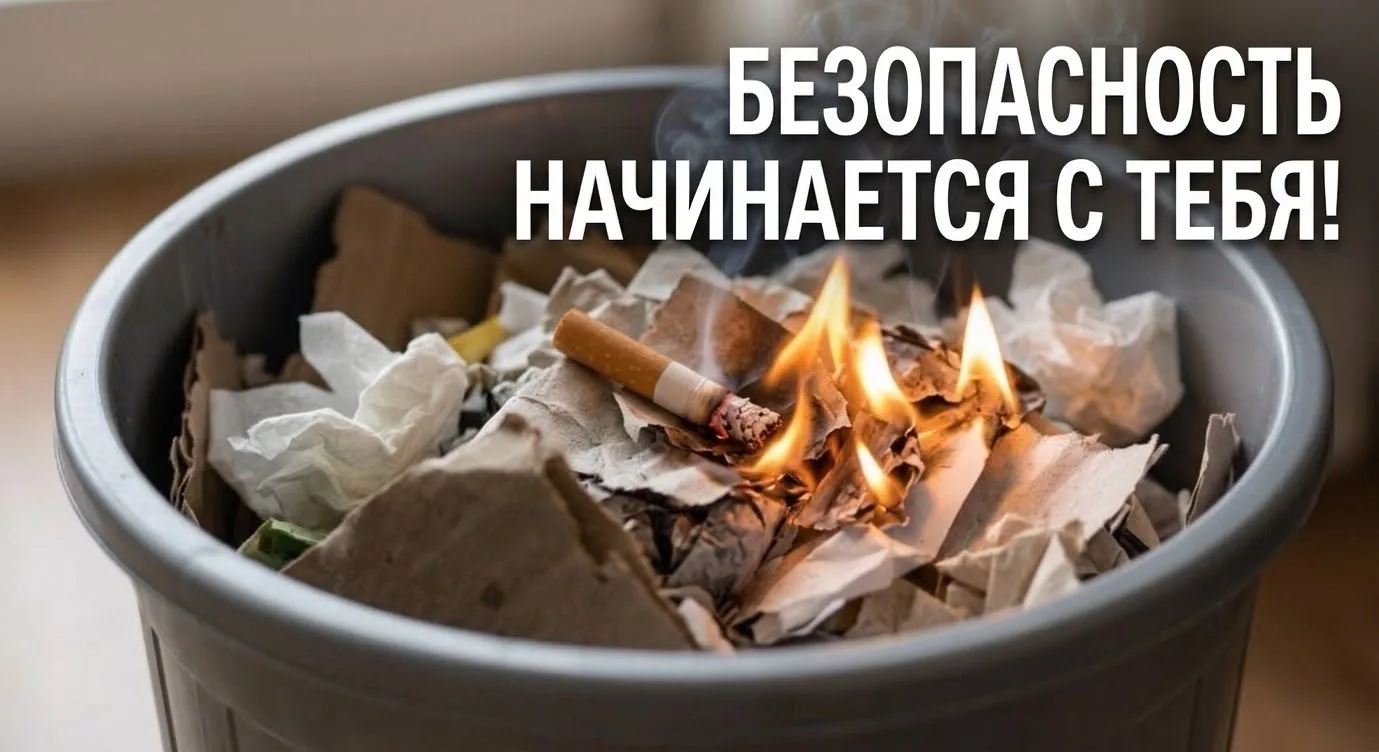 Огонь не прощает халатности!